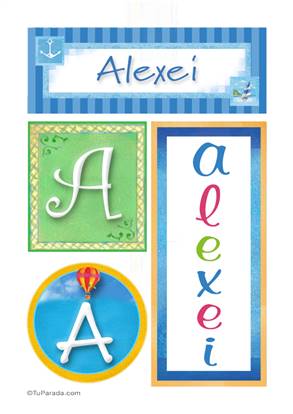Alexei , nombre, imagen para imprimir