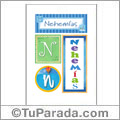 Nehemías, nombre, imagen para imprimir