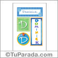 Dominick, nombre, imagen para imprimir