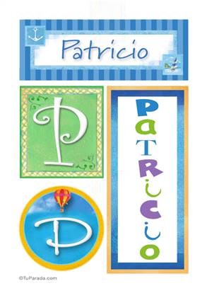 Patricio, nombre, imagen para imprimir