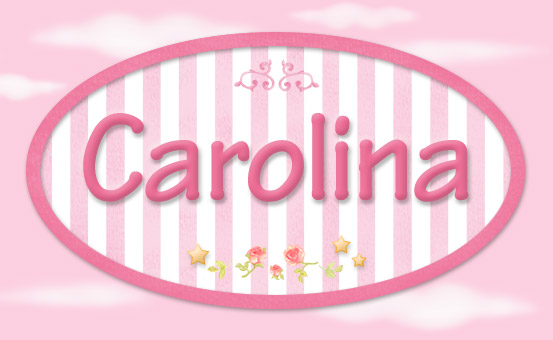 Tarjeta - Carolina - Nombre decorativo