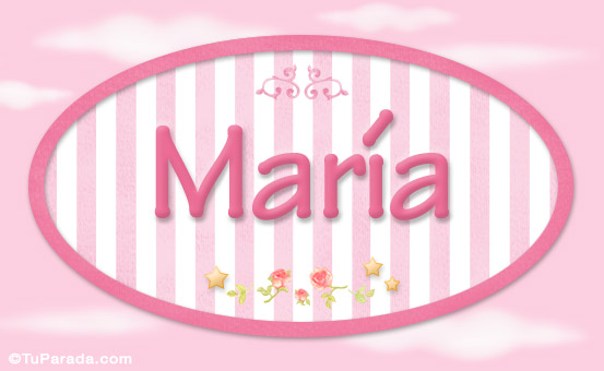 María - Nombre decorativo