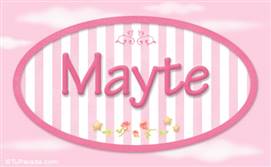 Mayte - Nombre decorativo
