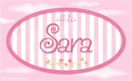 Sara - Nombre decorativo