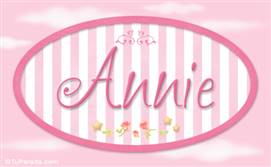 Annie - Nombre decorativo