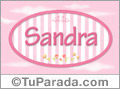 Sandra - Nombre decorativo