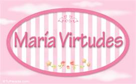 María Virtudes - Nombre decorativo