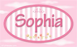 Sophia - Nombre decorativo