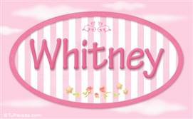 Whitney - Nombre decorativo