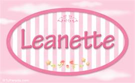 Leanette - Nombre decorativo
