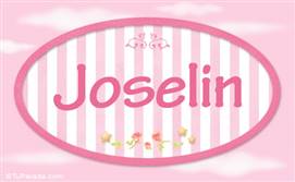 Joselin - Nombre decorativo