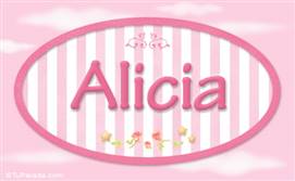 Alicia - Nombre decorativo