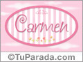 Carmen - Nombre decorativo
