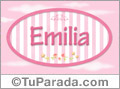 Emilia - Nombre decorativo