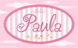 Paula - Nombre decorativo