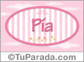 Pia - Nombre decorativo