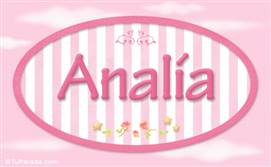 Analia - Nombre decorativo