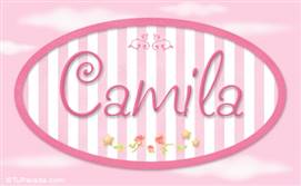 Camila - Nombre decorativo
