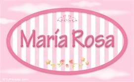 Maria Rosa - Nombre decorativo