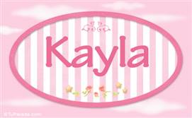 Kayla - Nombre decorativo