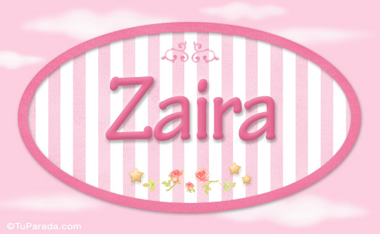 Zaira - Nombre decorativo