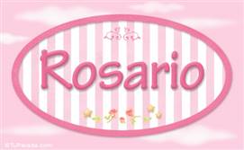 Rosario - Nombre decorativo