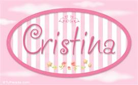 Cristina - Nombre decorativo