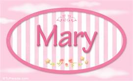 Mary - Nombre decorativo