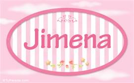 Jimena - Nombre decorativo