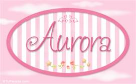 Aurora - Nombre decorativo