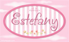 Estefany - Nombre decorativo