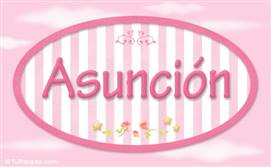 Asunción - Nombre decorativo