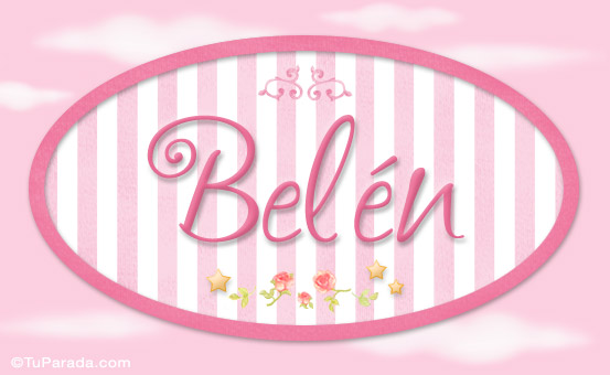 Belén - Nombre decorativo