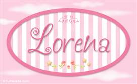 Lorena - Nombre decorativo