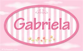 Gabriela - Nombre decorativo