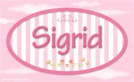Sigrid - Nombre decorativo