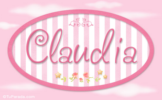 Claudia - Nombre decorativo