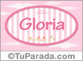 Gloria - Nombre decorativo