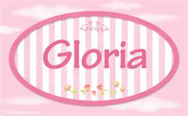 Gloria - Nombre decorativo