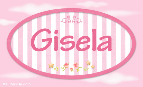 Tarjeta - Gisela - Nombre decorativo