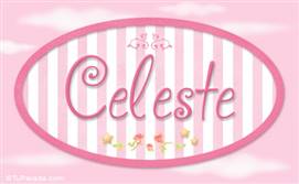 Celeste - Nombre decorativo