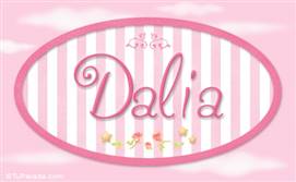 Dalia - Nombre decorativo