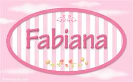Fabiana - Nombre decorativo