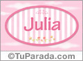 Julia, nombre para niñas