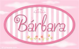 Bárbara, nombre para niñas
