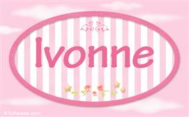 Ivonne, nombre para niñas
