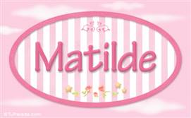 Matilde, nombre para niñas