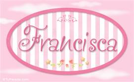 Francisca, nombre para niñas