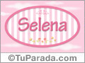 Nombre Nombre Selena de bebé, para imprimir