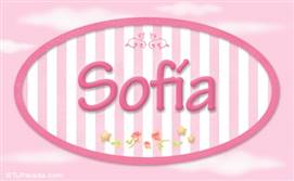 Sofia, nombre para niñas